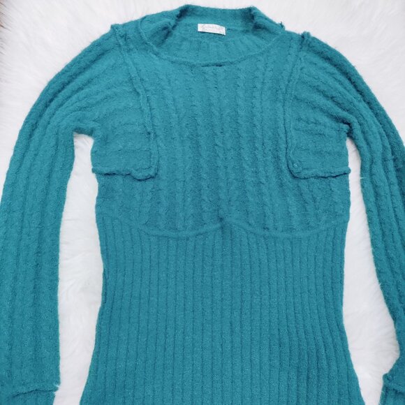 Free People Intimately Boho Keep Me Warm Knit Stretch Bodysuit Women's Small - Picture 4 of 14